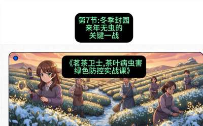 第07节：冬季封园&mdash;&mdash;来年无虫的关键一战，课程：《茗茶卫士&mdash;&mdash;茶叶病虫害绿色防控实战课》#识农AI