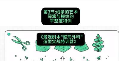 第03节：线条的艺术&mdash;&mdash;绿篱与模纹的平整度特训，课程：《景观树木&ldquo;整形外科&rdquo;造型实战特训营》#识农AI