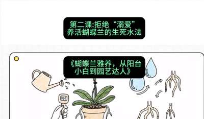 第二节：拒绝&ldquo;溺爱&rdquo;：养活蝴蝶兰的生死水法，课程：《蝴蝶兰雅养六讲：从阳台小白到园艺达人》#识农AI